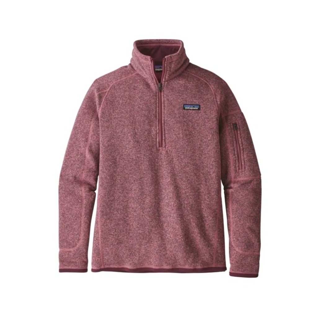 Patagonia Better Sweater Quarter Zip Pullover Fleece Kiln Pink Medium Women M